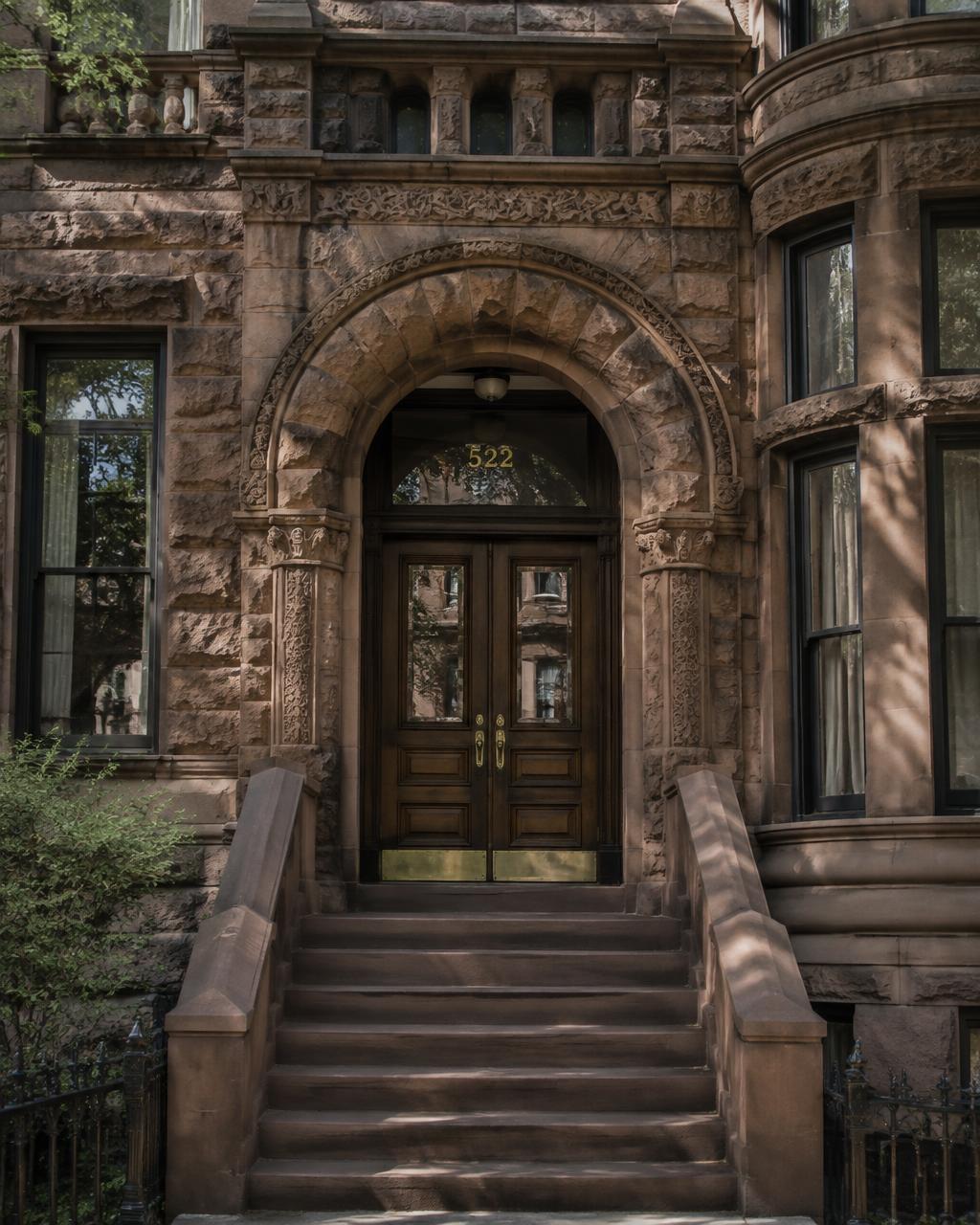 Convent Avenue · Romanesque Revival · Entry door